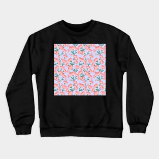 Peonies print Crewneck Sweatshirt